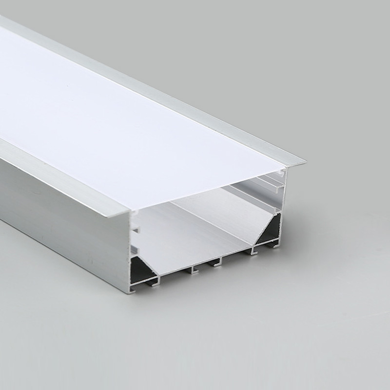 100x50mm Flanged 4 Inch Recessed Wide LED Light Channel